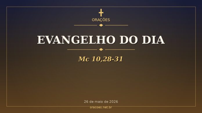 Evangelho do Dia - Mc 10,28-31