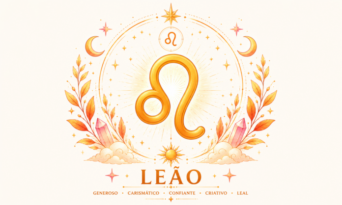 Imagem astrológica do signo de Leão