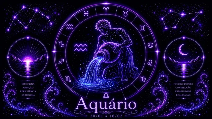 Imagem astrológica do signo de Aquário