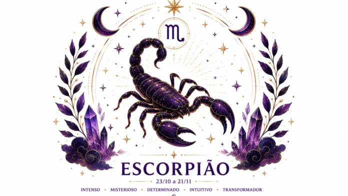 Imagem astrológica do signo de Escorpião