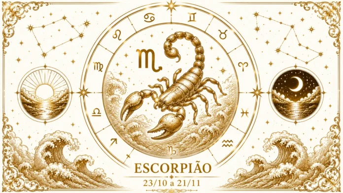 Imagem astrológica do signo de Escorpião