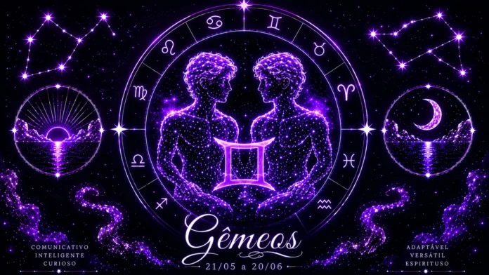 Imagem astrológica do signo de Gêmeos