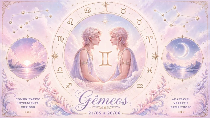 Imagem astrológica do signo de Gêmeos