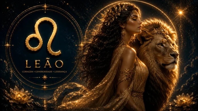 Imagem astrológica do signo de Leão
