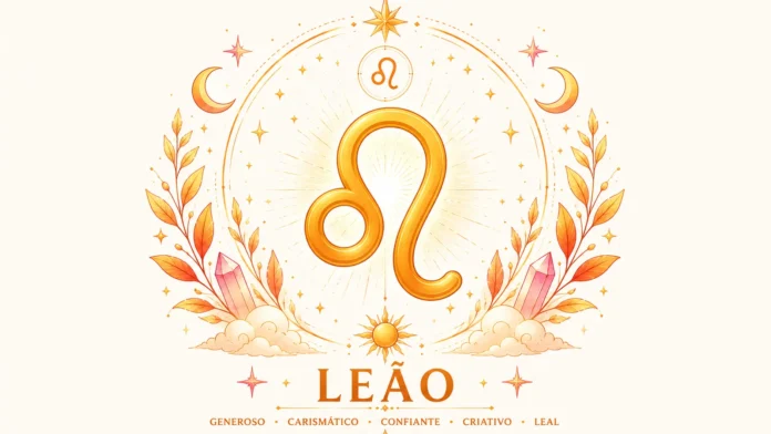 Imagem astrológica do signo de Leão