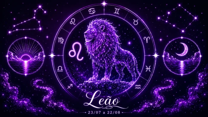 Imagem astrológica do signo de Leão