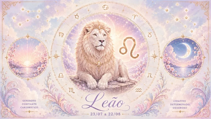 Imagem astrológica do signo de Leão