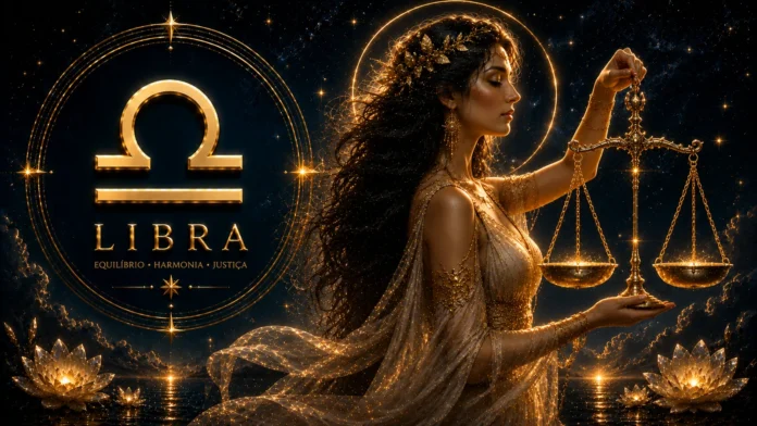 Imagem astrológica do signo de Libra
