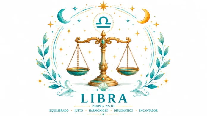 Imagem astrológica do signo de Libra