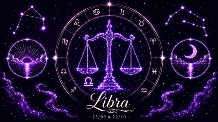 Imagem astrológica do signo de Libra