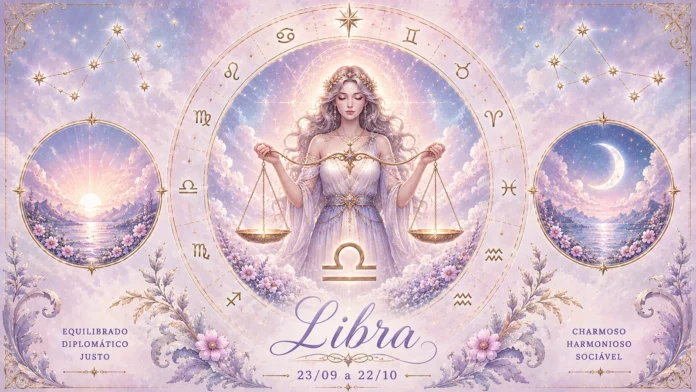 Imagem astrológica do signo de Libra