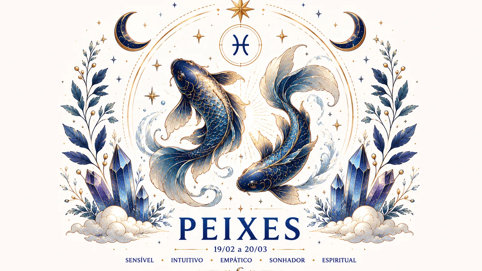 Imagem astrológica do signo de Peixes