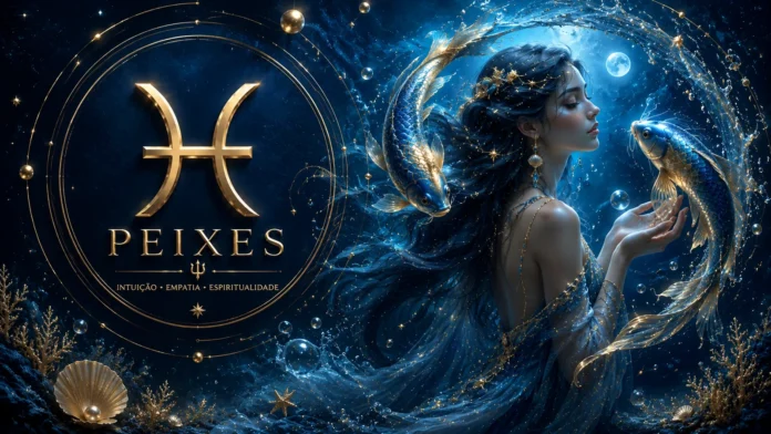 Imagem astrológica do signo de Peixes