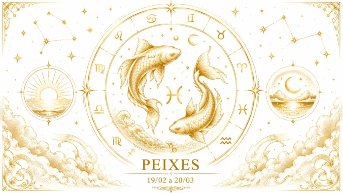 Imagem astrológica do signo de Peixes