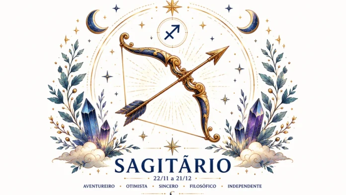 Imagem astrológica do signo de Sagitário