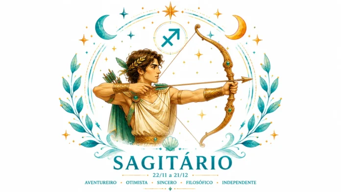 Imagem astrológica do signo de Sagitário
