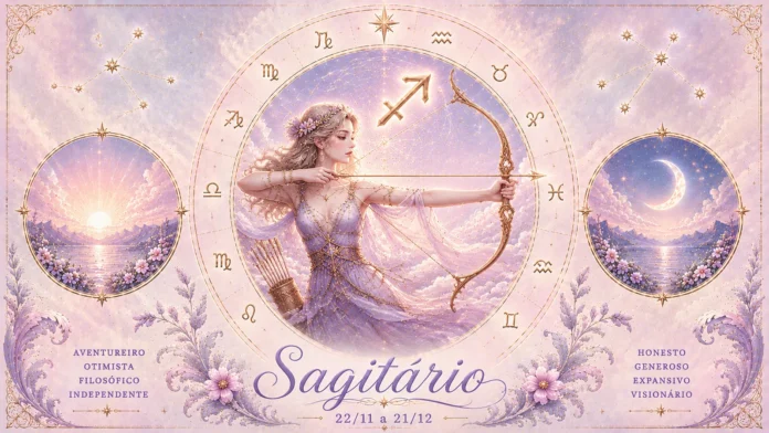 Imagem astrológica do signo de Sagitário