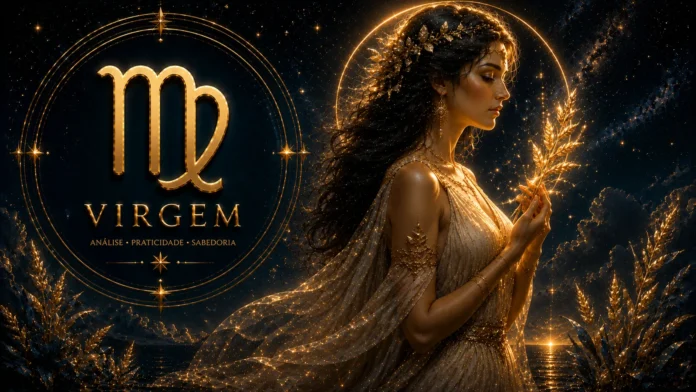 Imagem astrológica do signo de Virgem