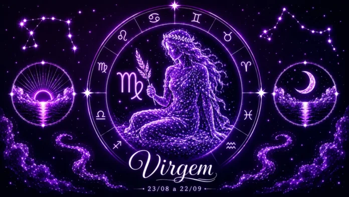 Imagem astrológica do signo de Virgem